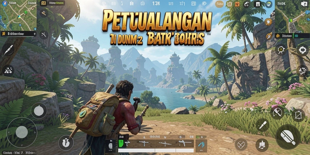 Screenshot dari gameplay <strong>73K</strong> yang menampilkan eksplorasi dunia terbuka.