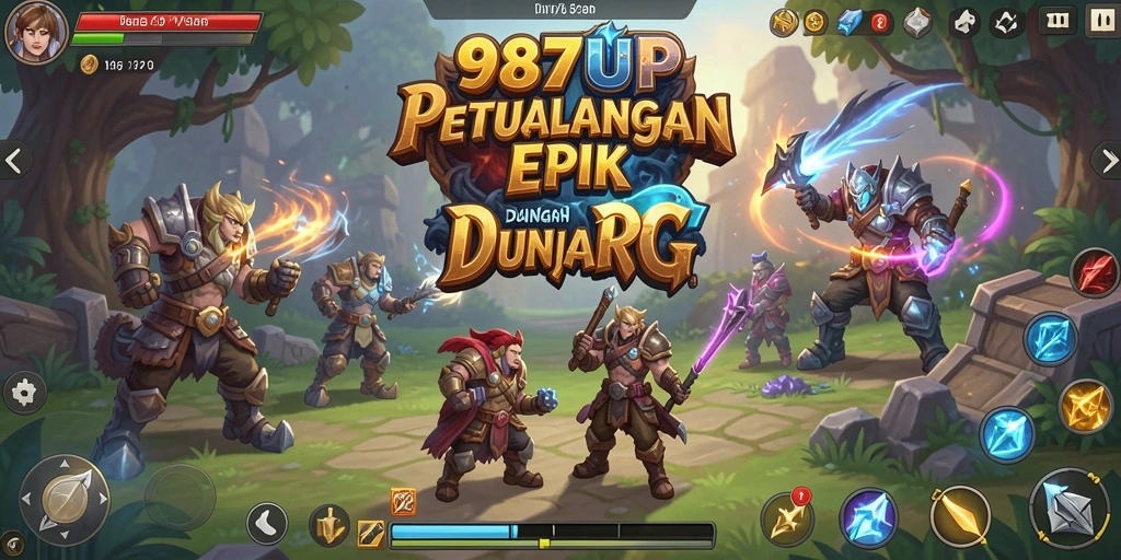 Tampilan gameplay seru dalam dunia RPG yang dinamis.
