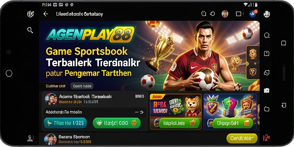 Tampilan gameplay AGENPLAY88 saat memasang taruhan olahraga.