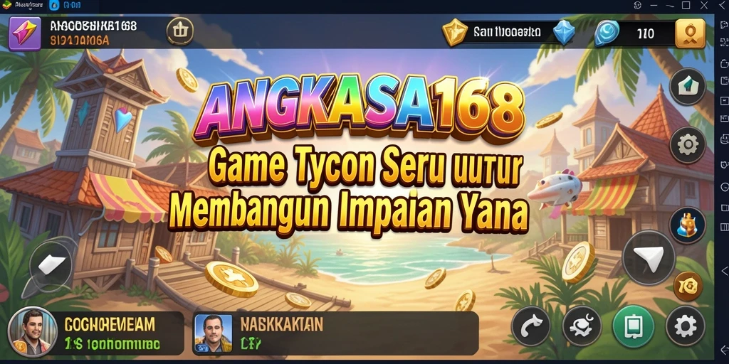 Tampilan gameplay seru dalam ANGKASA168 yang menawarkan pengalaman Tycoon menarik.
