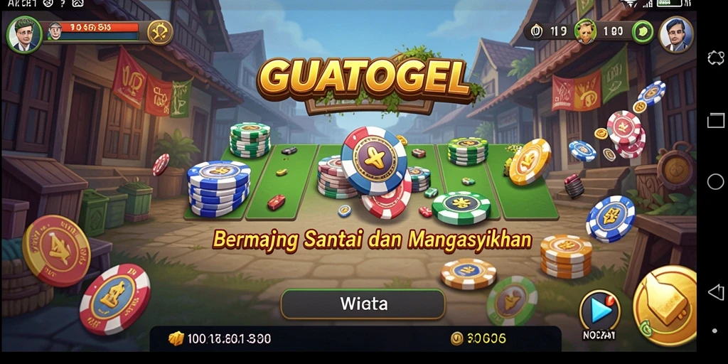Tampilan gameplay GUATOGEL yang menarik dan menghibur.