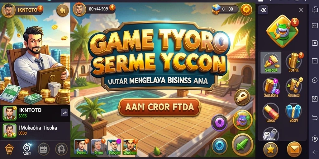 Screenshot gameplay IKNTOTO menampilkan pengalaman Tycoon yang seru.