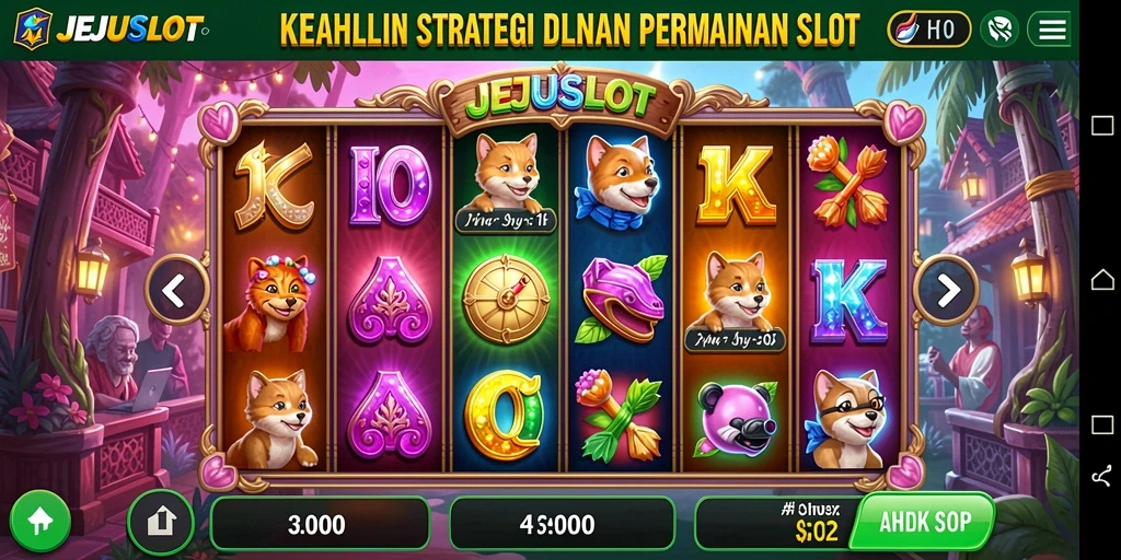 Tampilan gameplay seru dan penuh strategi di JEJUSLOT.