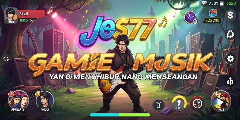 Tampilan gameplay JOS77 yang menarik dengan alunan musik.