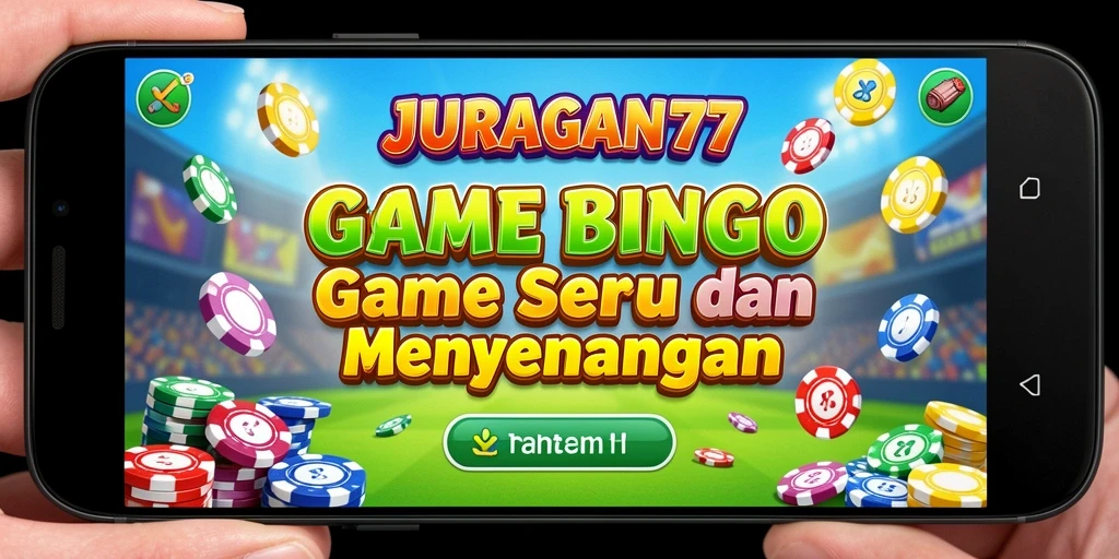 Screenshot gameplay Bingo seru dari JURAGAN77 yang menampilkan kartu dan lingkungan bermain.