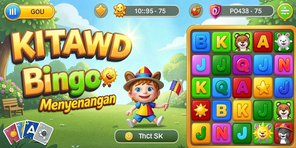 Tampilan gameplay interaktif Bingo yang seru di KITAWD.