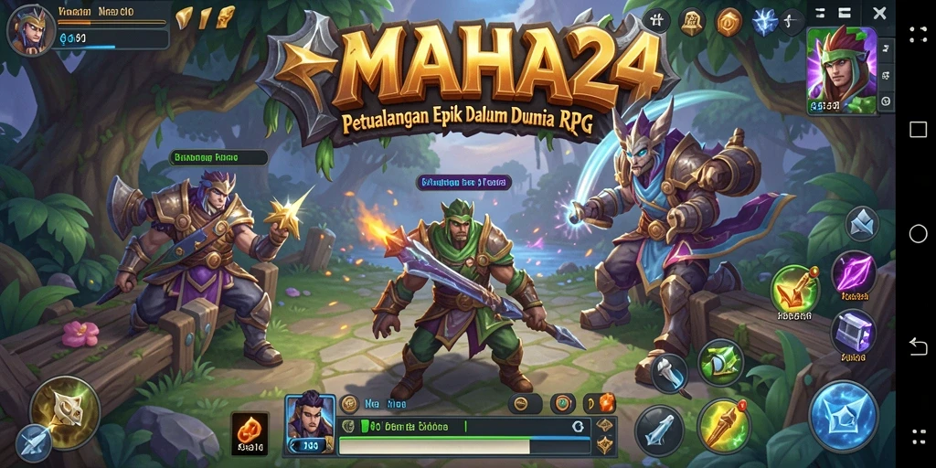 Gameplay RPG yang mendebarkan di dunia fantasi MAHA24.