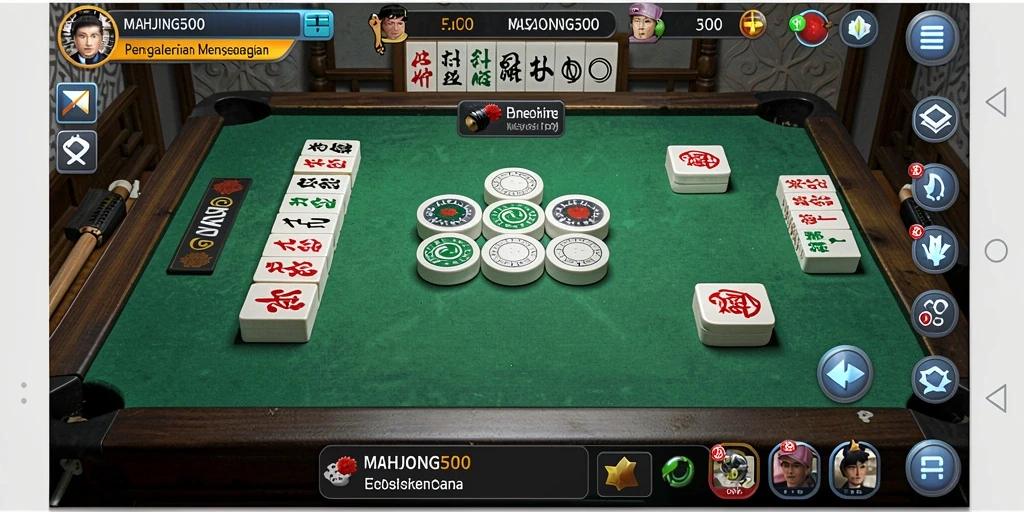 Gameplay memancing seru di MAHJONG500 yang memukau.