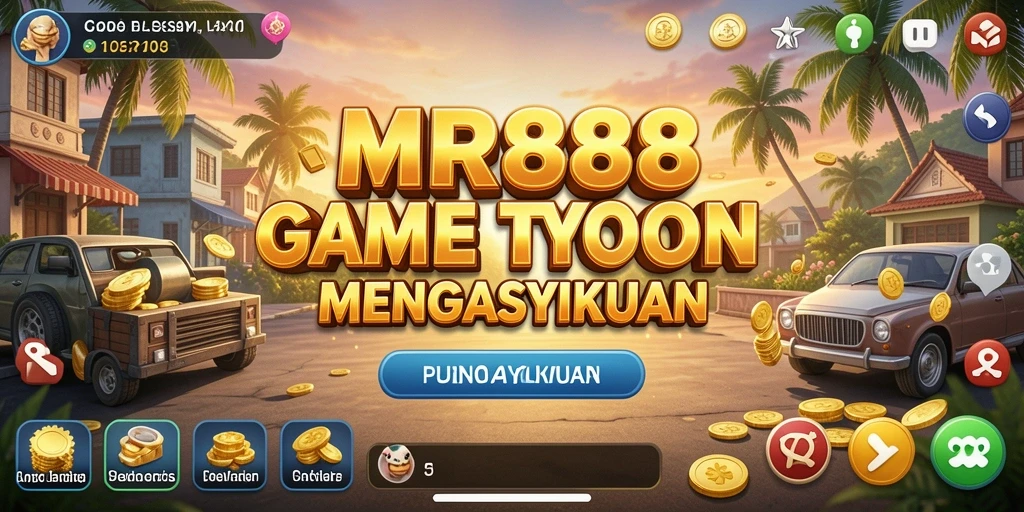 Gameplay Tycoon yang seru dan menantang dalam MR888.