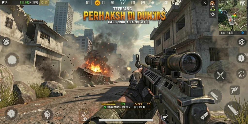 Gameplay PP123 yang seru dengan grafis menakjubkan dan aksi intens.