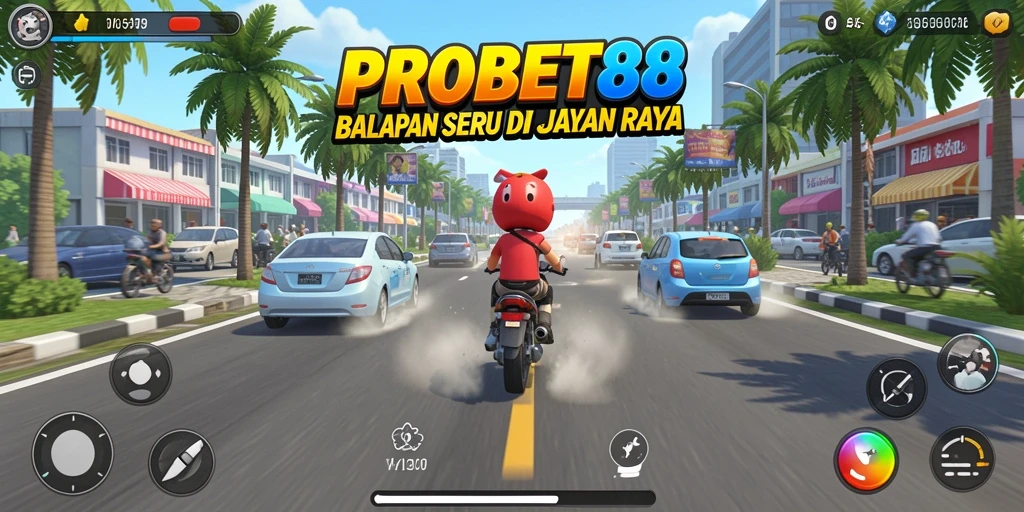Gameplay seru di PROBET88 dengan balapan yang mendebarkan.