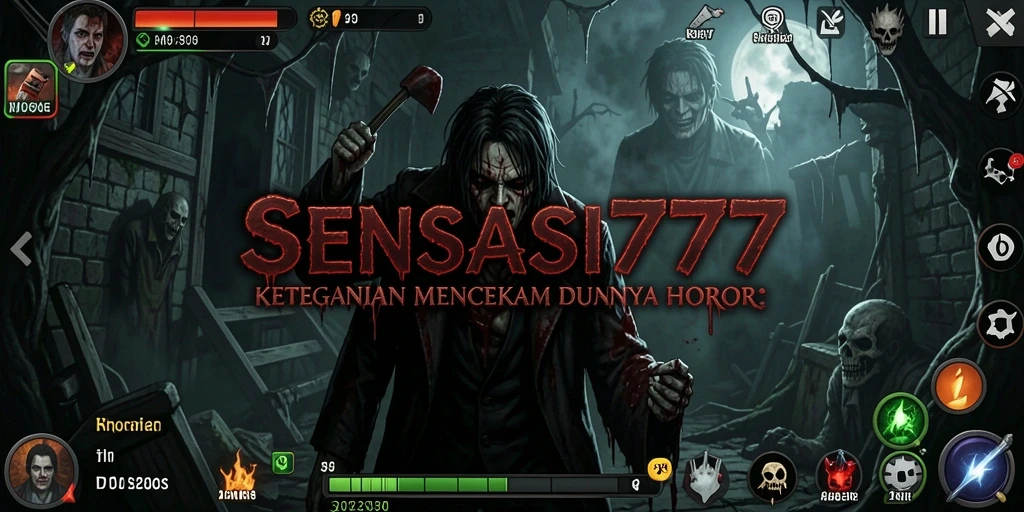 Tampilan gameplay menegangkan di dalam dunia horor SENSASI777.