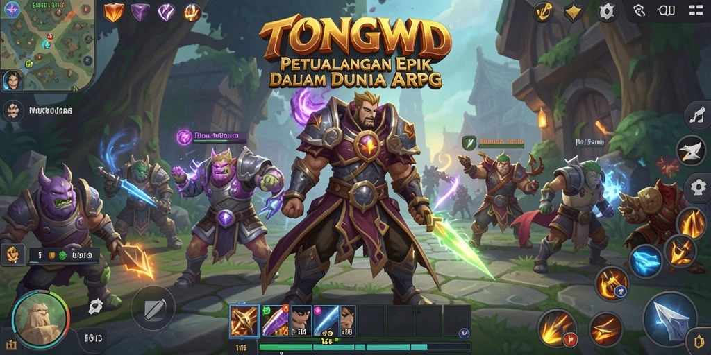 Tampilan gameplay seru dalam permainan ARPG TONGWD.