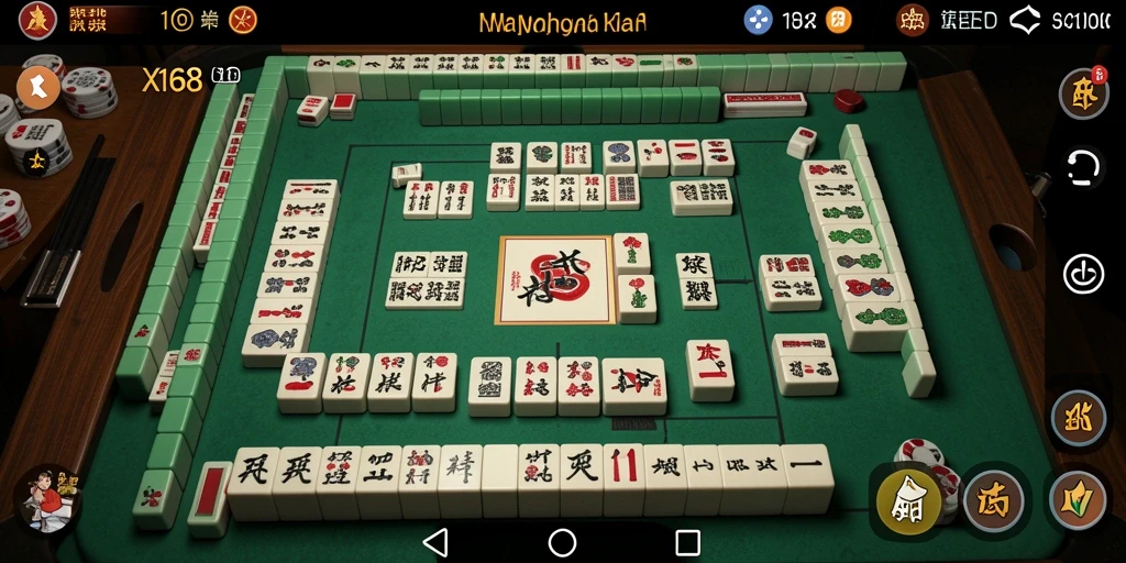 Tangkapan layar X168 menampilkan permainan Mahjong yang seru dan menantang.