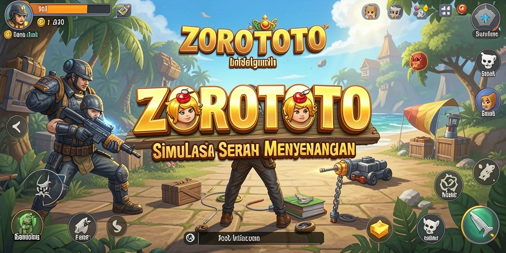 Tampilan gameplay menarik dari ZOROTOTO yang menampilkan simulasi mendebarkan.